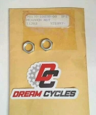 NOS GENUINE YAMAHA OEM NUT 169-26251-00  90170-10038-00 SET OF 2 FAST SHIPPING
