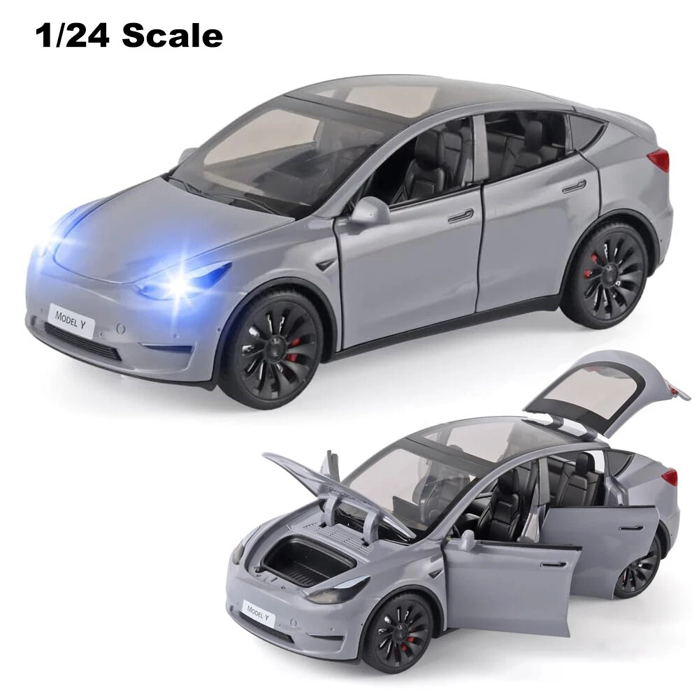 Nezr® Car Jouets Garçons - Tesla Model Y - Voiture Miniature - Son et  Lumière - 1:24 - Wit