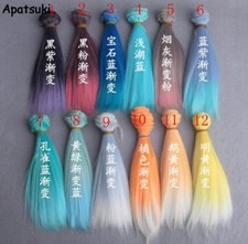 1pc 15*100cm Length Color Thick Wig For 11.5" Doll For 1/3 /1/4 1/6 BJD Dolls