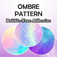 Bubble-Free Adhesive Vinyl Ombre Patterns 12" Roll