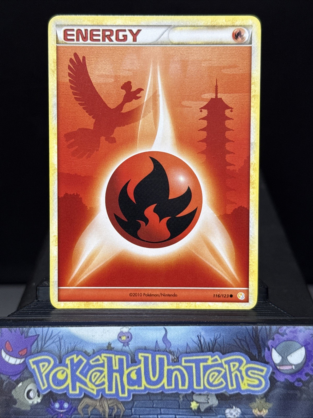 Pokemon Card Ho-Oh Fire Energy 116/123 Heartgold & Soulsilver Near Mint