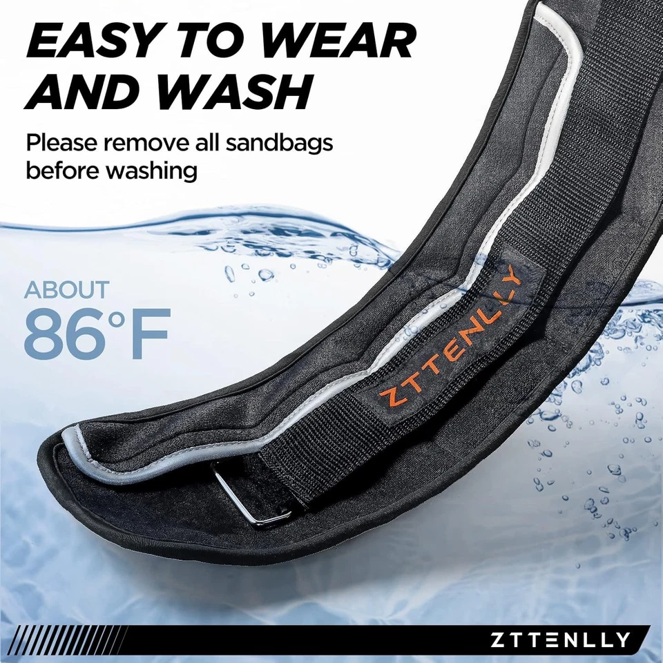 Регулируемые веса лодыжки 1-5/10/15/20 фунтов пара с сумкой для переноски дышащие ткани - Изображение 4 из 4