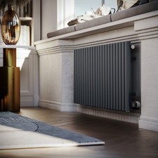 *OVERSTOCK* 1kw Electric Radiator TERMA Rolo Room E Modern Grey 580hx1195w Wi-Fi