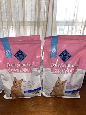 Blue Buffalo True Solutions Digestive Care Dry Cat Food, Chicken 2 Bags 7 Pounds