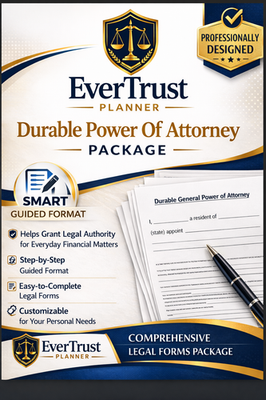 #ad #ad Durable Power of Attorney Kit – Easy Do It Yourself Legal Form with Step by Step $14.99