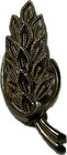 Sphinx Gold Silver Leaf Brooch Pin Costume Jewellery Signed