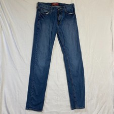 Arizona Jean Co. Slim Straight Jeans Men's 29x34 Medium Wash Blue Stretch Denim
