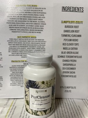 Zeolite PurCleanse by Rainforest Remedies a Complete Detoxification Aid