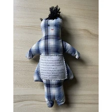 Dammit Doll Stress Relief Gag Gift Blue w/Black Hair White Elephant Gift 13"