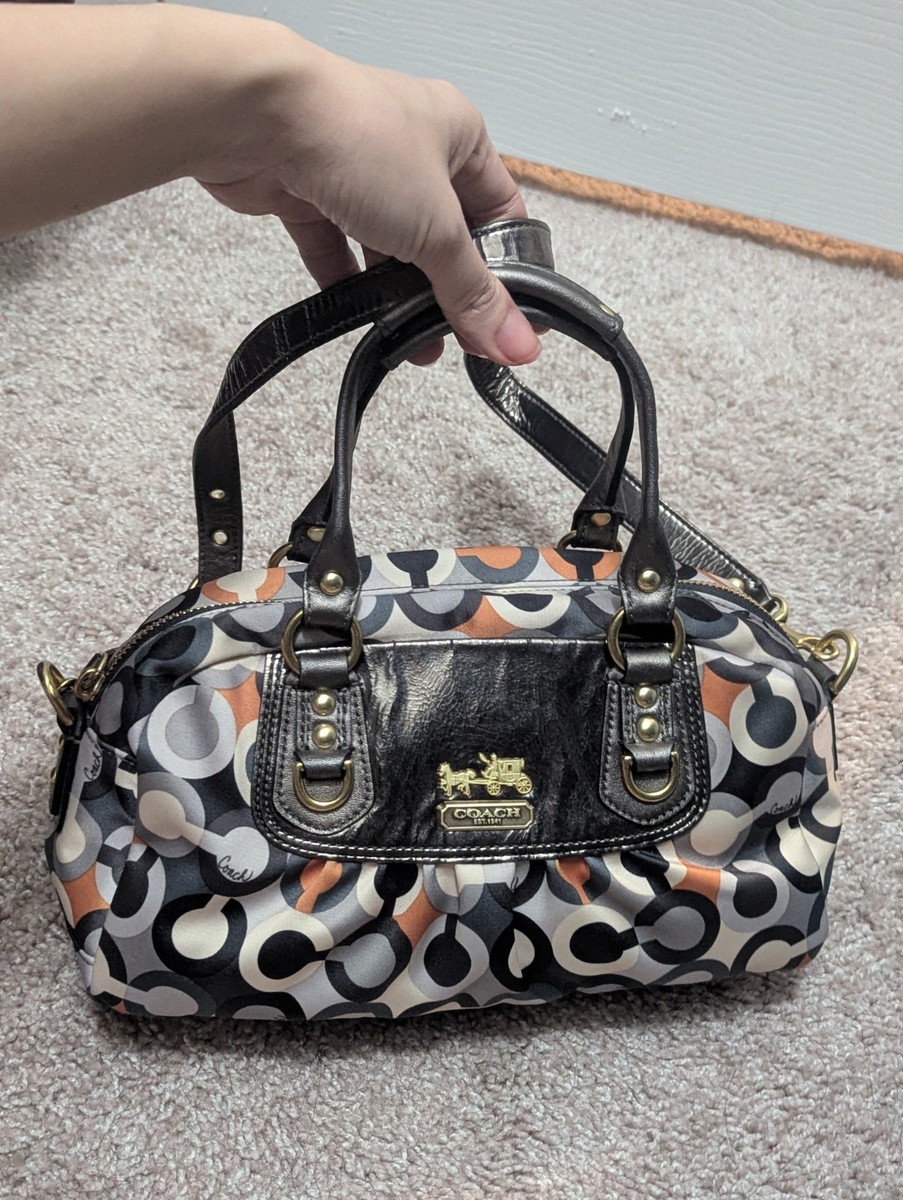 Coach Limited Op Art Edition Sabrina Satin Mini Satchel Y2K