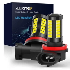 AUXITO H11 H16 H8 LED Super Bulbs 2000LM 6G33 Fog Light Driving 6000K Bright US
