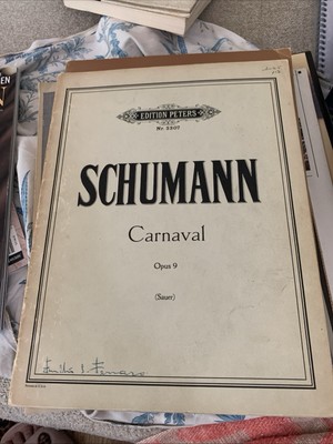 Schubert Carnaval, Op. 9SAUER addition Peters number 2307