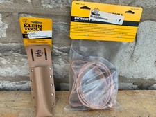 Klein Tools 2 Pack KL/55029 Flashlight Tool Holder & 5207L Electricians Belt USA