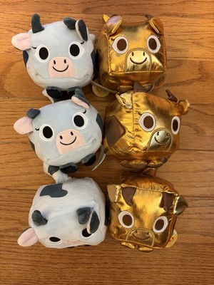 Pet Simulator X Cow And Golden Cow 6 Plush Lot With Codes DLC 4     