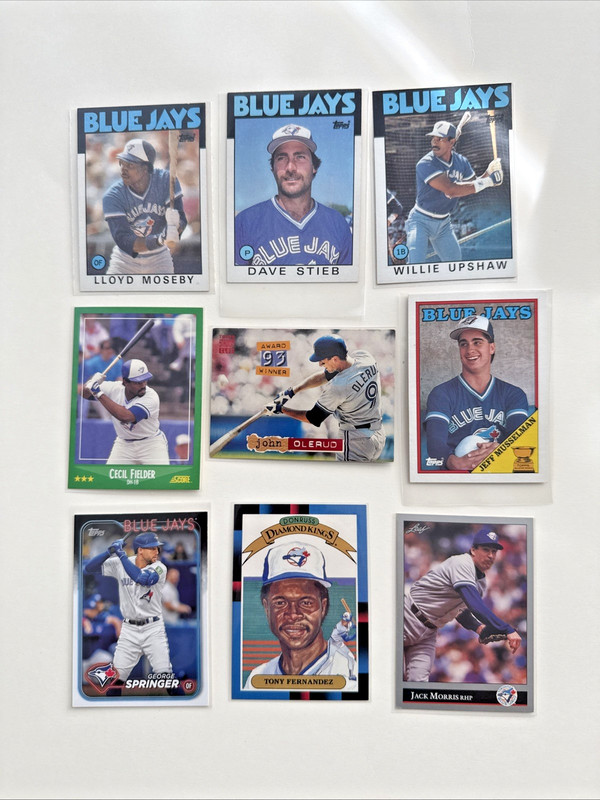 Toronto Blue Jays 9 Card Vintage Mixed Lot Of All Stars ⭐️ 🔥