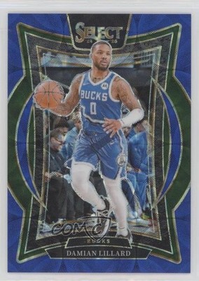 2024-25 Panini Select Concourse Blue Scope Prizm 22/249 Damian Lillard #55 1d77