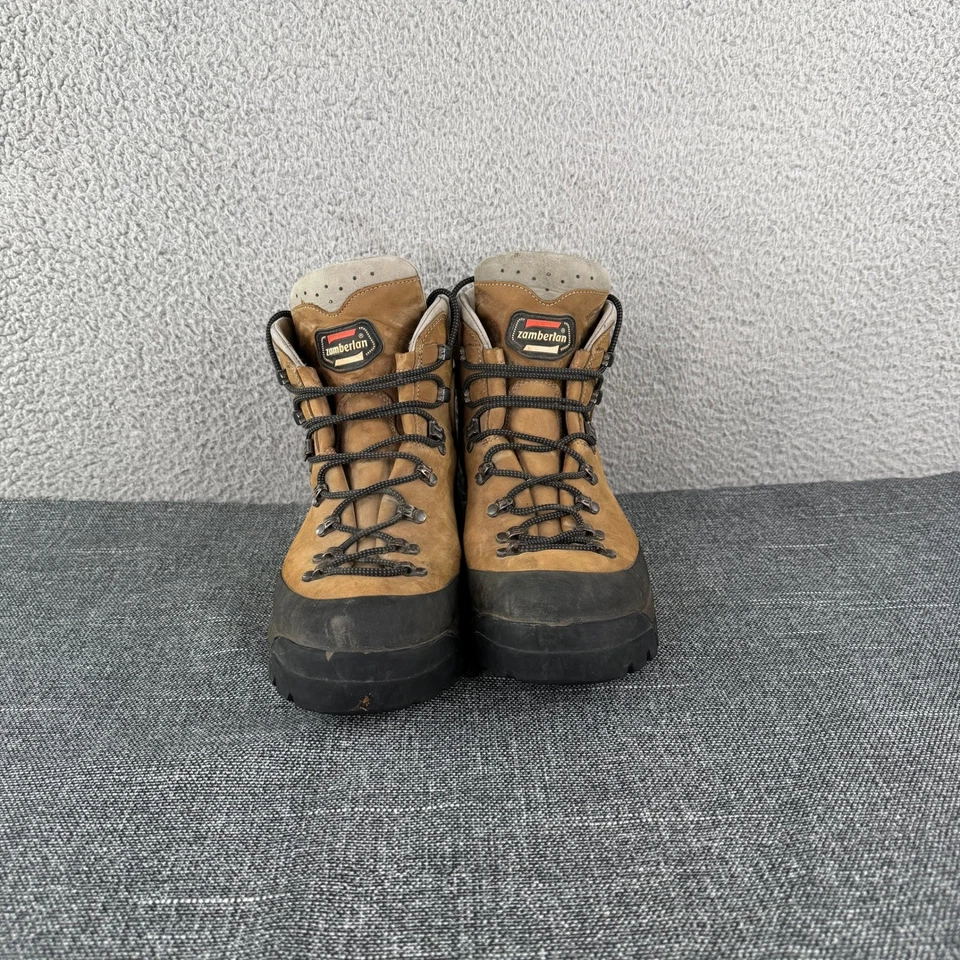 Zamberlan Vioz 996 GTX Hiking Boots Men's 12 Vibram Gore-Tex Brown Leather Italy - Image 2 of 4