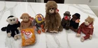 Ty Beanie Babies Vintage Monkeys, Apes, Chimps and classic Plush Animals