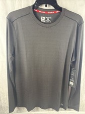 RBX X-Train Performance Men's S - Knit Diamond Crew Neck Long Sleeve Black Shirt