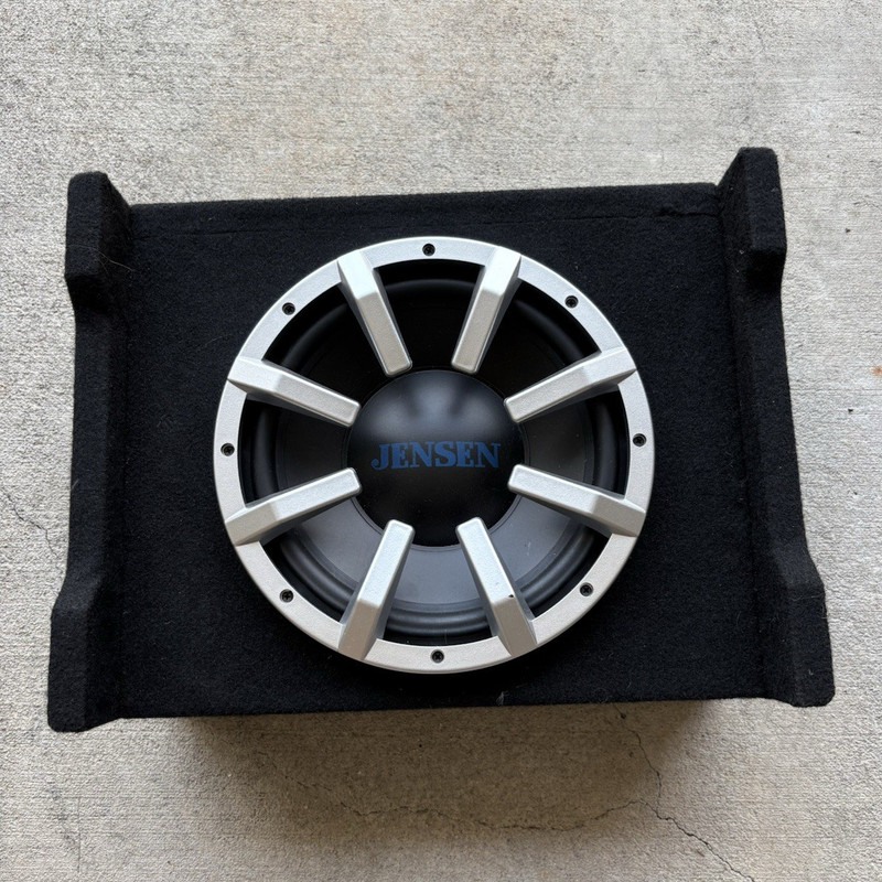 Jensen J10ASB 10" Under Seat Powered Subwoofer Enclosure Box, Universal, 1 Port