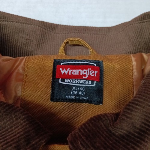 Wrangler Workwear Barn Coat Herren XL XLarge gesteppt gefüttert Flex Jacke Canvas - Bild 6 von 11