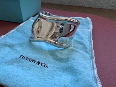 Tiffany Elsa Peretti Small Bone Cuff Sterling Silver Bracelet