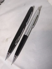 PAIR OF VINTAGE PENTEL GRAPH BLACK MECHANICAL DRAFTING PENCILS JAPAN