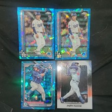 2025 Topps Chrome Update Sapphire Daulton Rushing RC Rookie 4 Card Lot #USC151