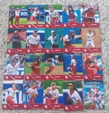 Oklahoma Sooners Softball 2025 Onit NIL Red Base Card Pick Your Card List
