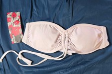 HAPARI White Eyelet Bandeau / Strapless Bikin...