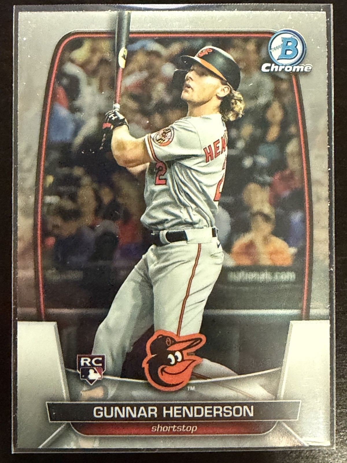 Gunnar Henderson 2023 Bowman Chrome Rookie #10 Baltimore Orioles MLB Card RC