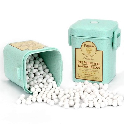 Ceramic Pie Weights Reusable 10mm Baking Beans Pie Crust Weights Natural Cera...