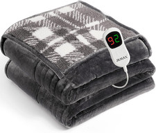 Heated Electric Blanket Full Size 72"X84" Flannel Heating Blanket with 10 Heati