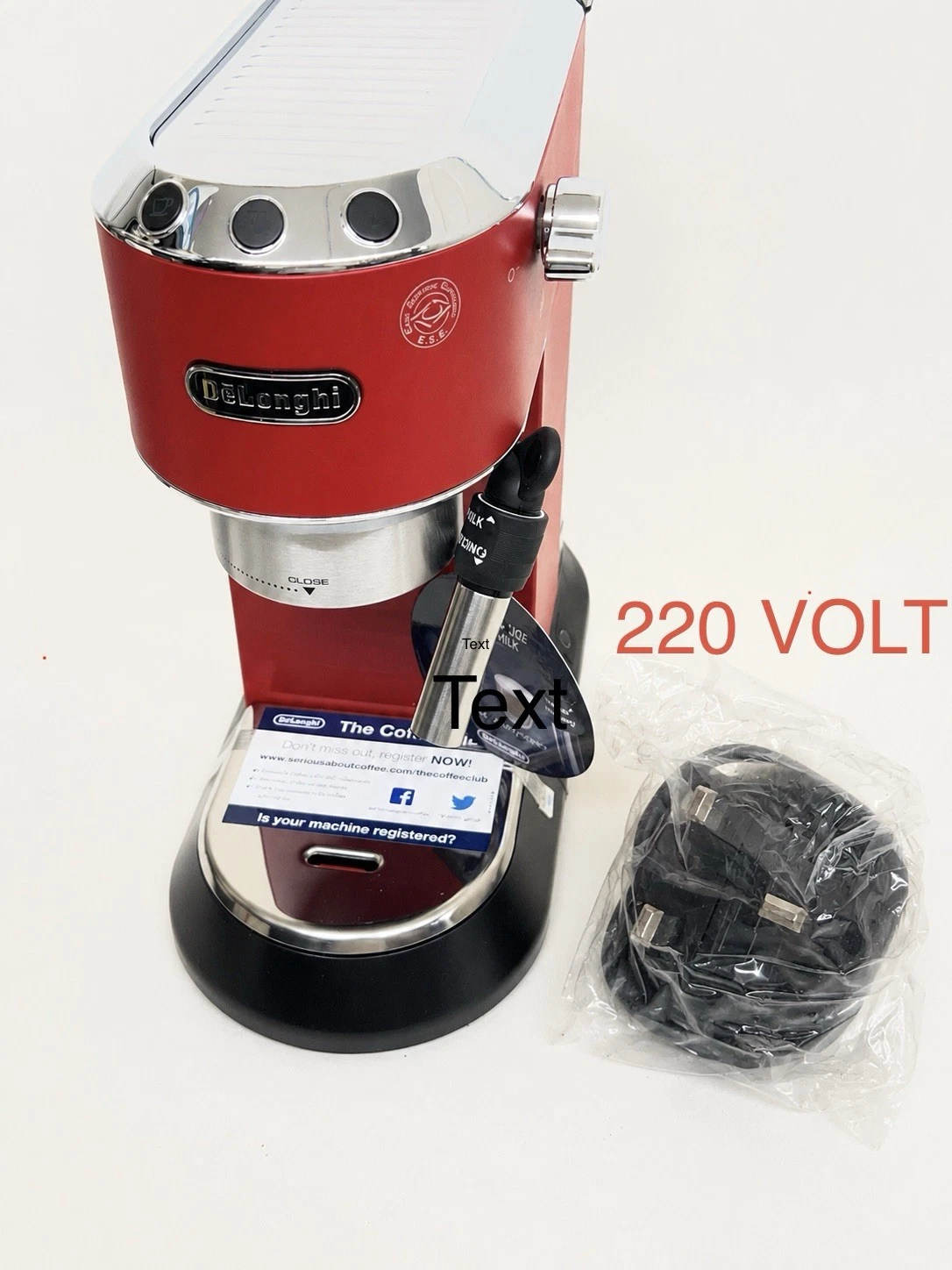 De'Longhi Dedica Espresso Machine 220 Volts