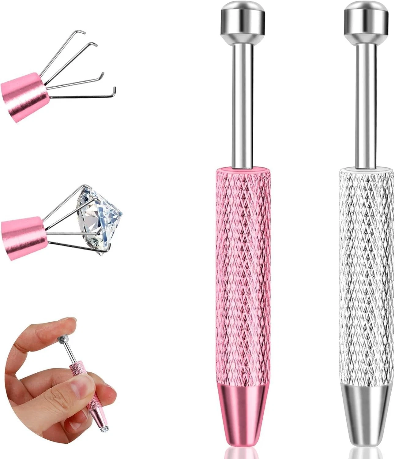 2Pcs Stainless Steel Piercing Ball Grabber Tool Set – Effortless Jewelry Changes - product detail image 2