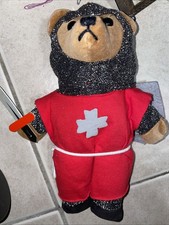 The Velveteen Bean Bear Company Knight Bear 8" Plush Stuffed Beanie Toy Figure