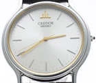Vintage [N MINT] SEIKO Credor Signo 8J81-6A30 32mm Silver Dial Men's Watch JAPAN