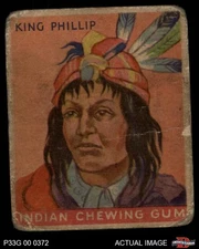 1933 Goudey Indian Gum #30 King Phillip  AUTHENTIC
