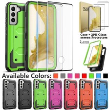 For Samsung Galaxy S22 Plus Case  Screen Protector Shockproof Dual Layer Cover