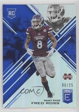 2017 Panini Elite Draft Picks Aspirations Blue 8/25 Fred Ross #198 1k5