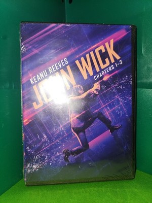 BRAND NEW - John Wick Chapters 1-3 (DVD, 2019 Lionsgate) Keanu Reeves Parabellum