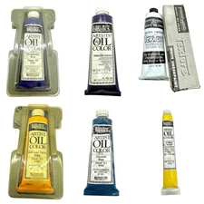 NOS 1980 Liquitex Artist Oil Color Paint 1.25floz 37mL Permanent - YOU CHOOSE