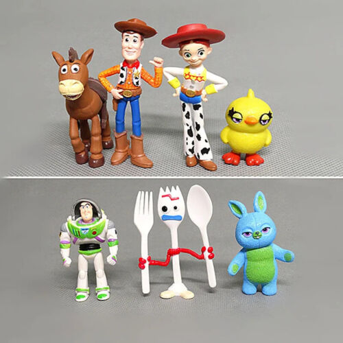 7pcsDisney Toy Story 4 Buzz Lightyear Woody Jessie Bullseye Bunny figure new - Bild 6 von 13