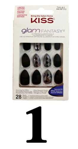 Kiss Salon Glam Fantasy Nails Special FX 28 Illusion Press On Nails Medium, Long - Picture 2 of 23