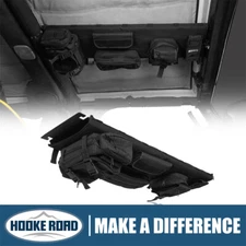 Hooke Road Front Overhead MOLLE Panel w/Pouches For 1997-2006 Jeep Wrangler TJ