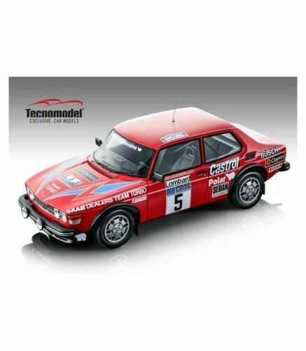 Modellini statici di auto da corsa Rally scala 1:18 per Saab