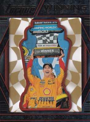 Panini 2016 Torque Joey Logano #WV8 77/149 WINNING VISION GOLD PARALLEL CARD 