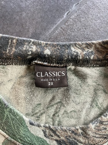 VTG 90s Realtree Camo Single Stitch Short Sleeve T-Shirt Mens 2XL Baggy Y2K - Picture 6 of 12
