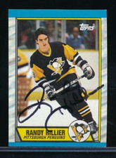 1989-90 Topps #126 Randy Hillier signed auto autograph clean black sharpie