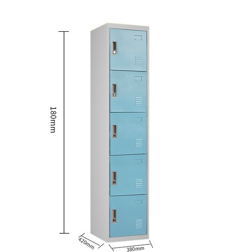 Work Lockers 1,2,3,4,5,6 Door Metal Lockable Unit Staff School Gym Changing Box - Picture 41 of 53